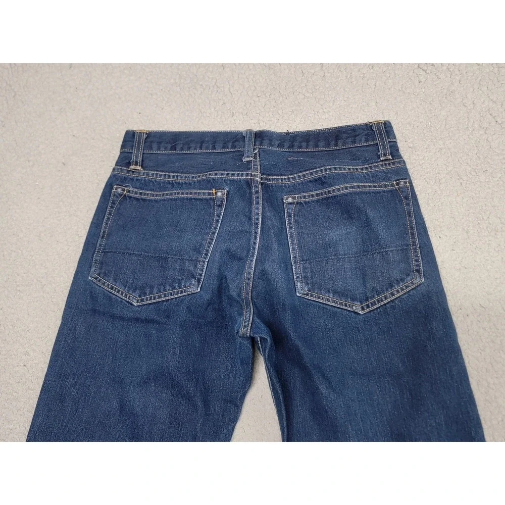SPURR Jeans Mens 31 (Fits‎ 28x29) Blue Denim Straight Button Fly Selvedge USA